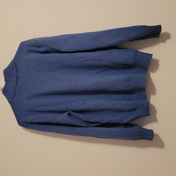 Polo Ralph Lauren Large Blue Quarter Zip Sweater - Picture 5 of 6